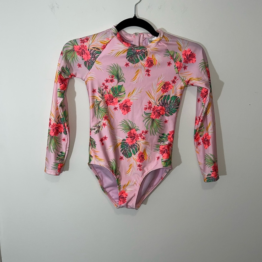 Art Class Rashguard Floral Swimsuit One Piece